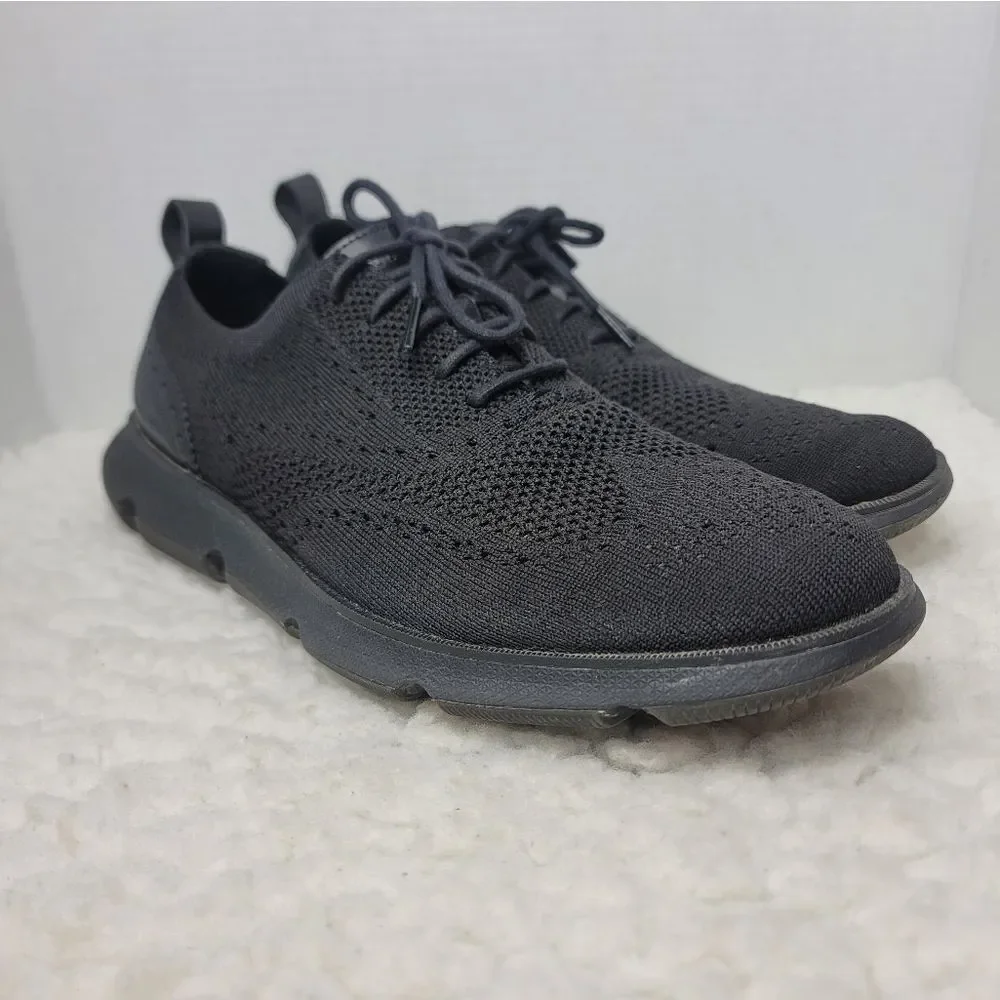 Cole Haan 4.Zerogrand Mens Oxford Shoes Size 9.5 Black Stitchlite Wingtip C35744